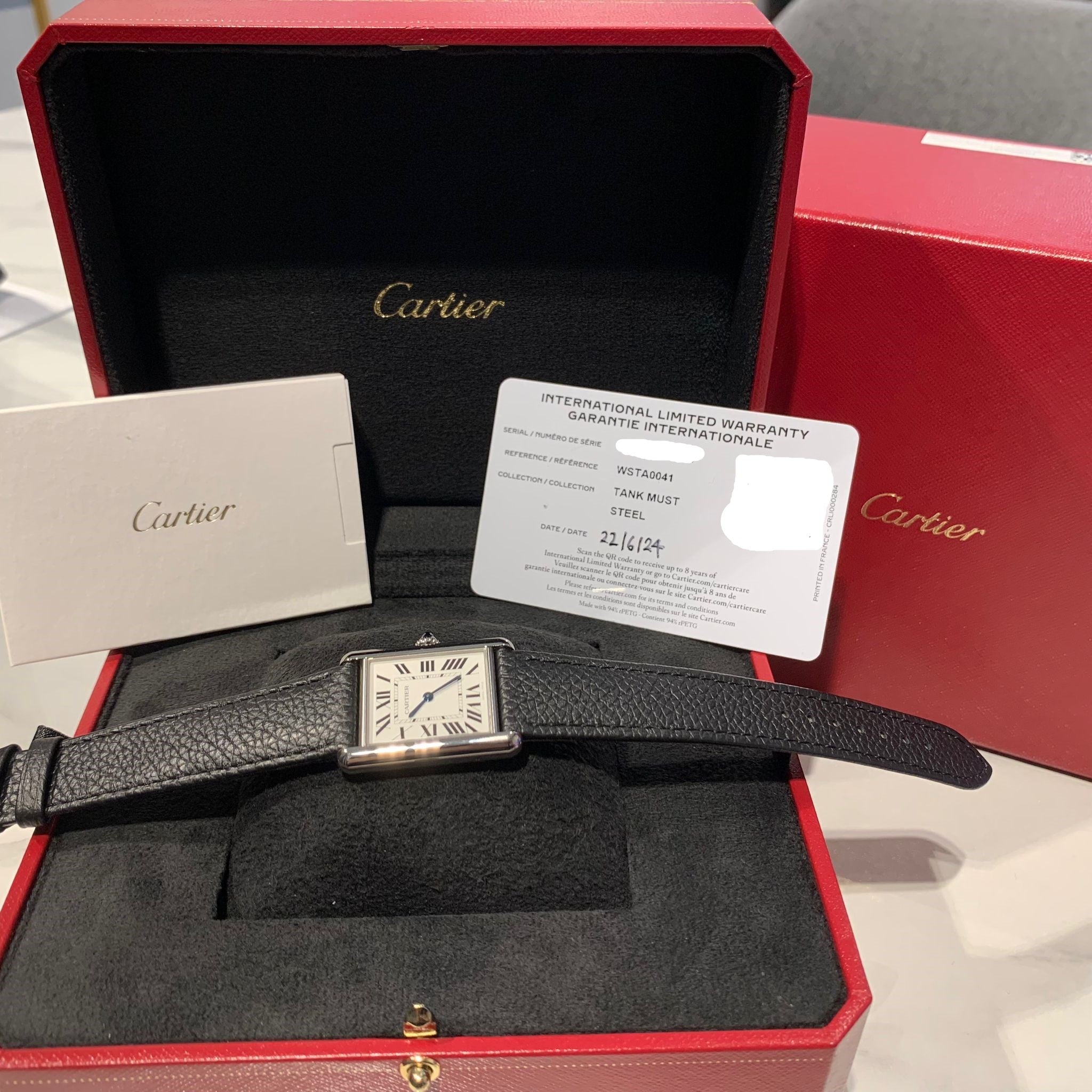 Cartier Tank L Silver