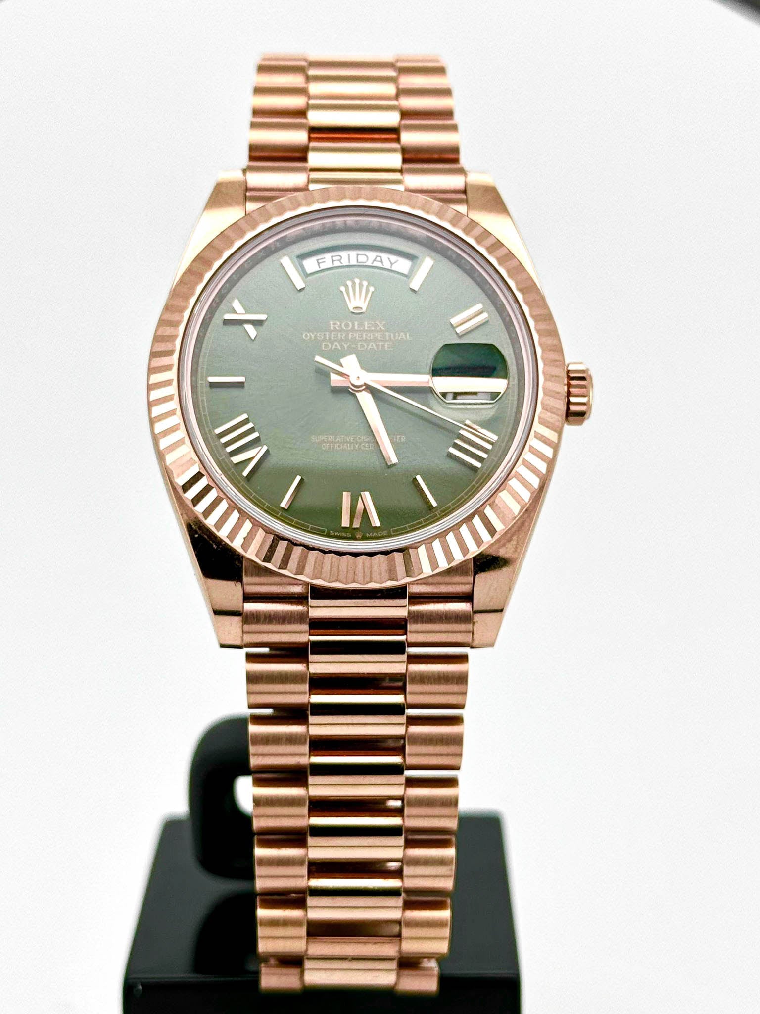 DAYDATE 40MM ROSEGOLD OLIVE GREEN DIAL (2021)