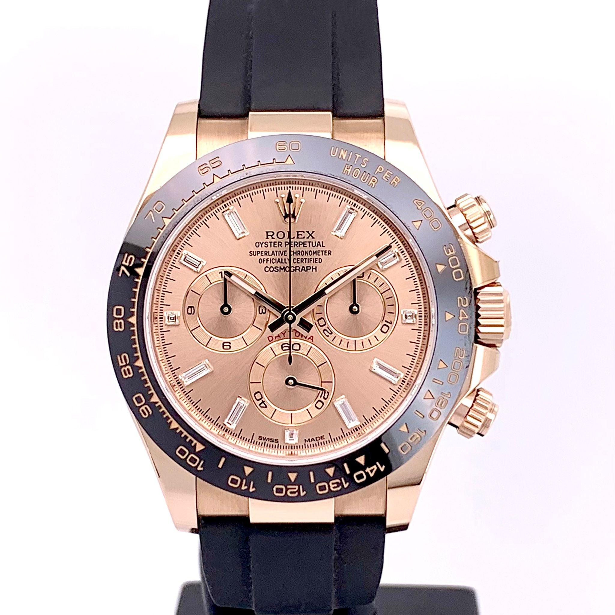 Daytona Oysterflex Rosegold Baguette