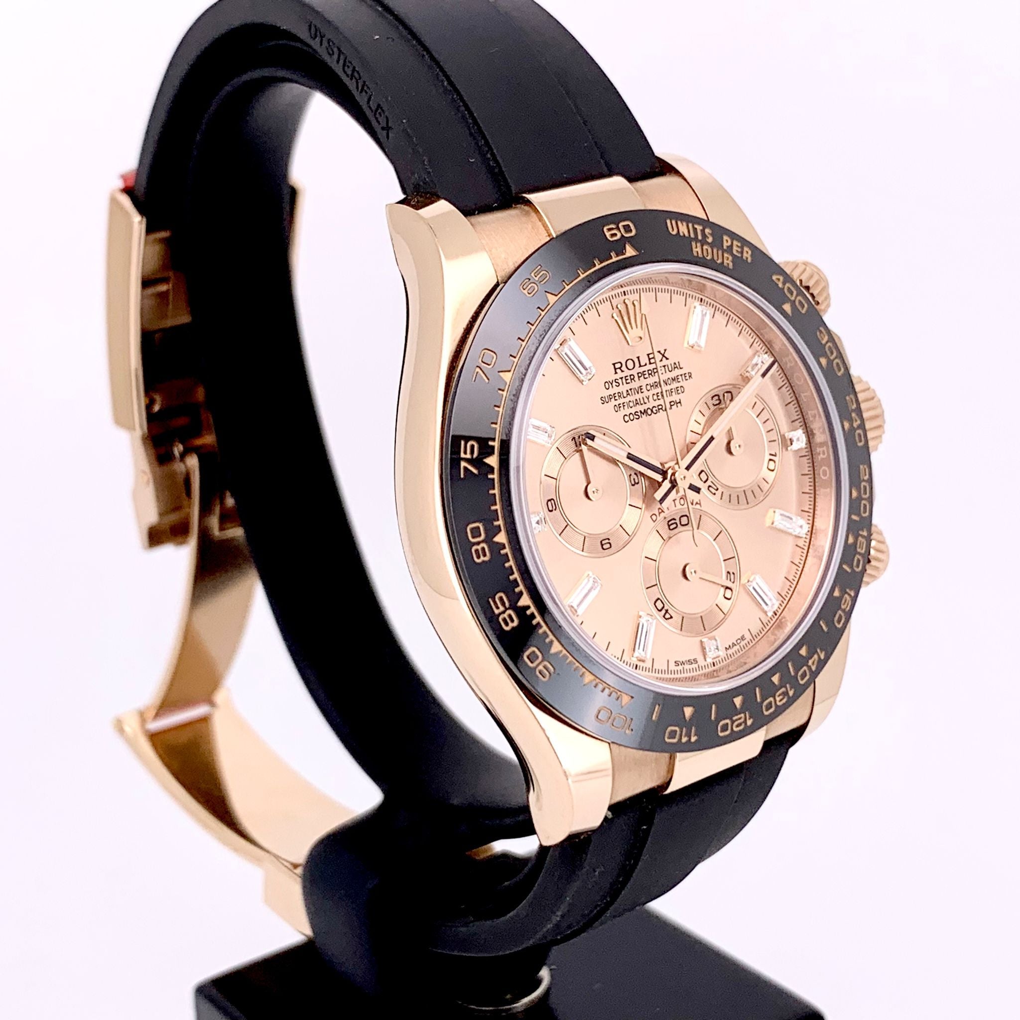 Daytona Oysterflex Rosegold Baguette